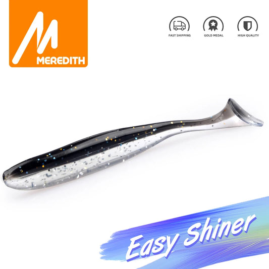 MEREDITH Wobbler Fishing Lures 130mm 4pcs Easy Shiner Jig Swimbait Artificial Double Color Silicone Soft Bait Carp Bass Lures