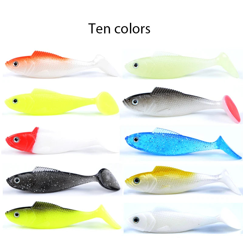 Meredith Trout 10pcs/lot Fishing Tackle Bait 10 Colors Fishing Soft Lures Mermaid Tail 9g/90mm Free Shipping JX61-09-10