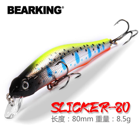 BEARKING 80mm 8.5g professional quality magnet weight fishing lures minnow crank hot model Artificial Bait Tackle