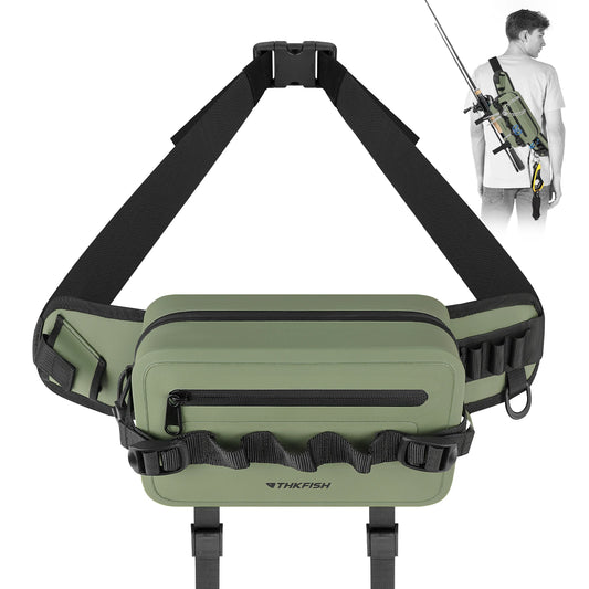 Multifunctional Fishing Bag Fishing Tackle Bag Fish Lures Gear Storage Waist Pack Fishing Rod Bag Shoulder Waterproof Backpack