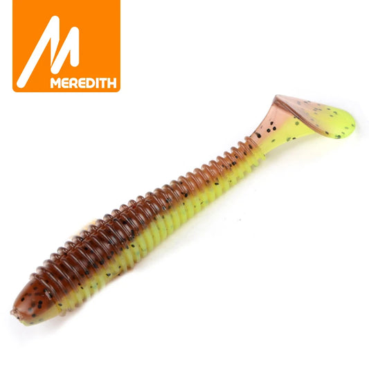 MEREDITH Fishing Lures FAT Swing Impact Swimbait  85mm/5.5g 10pc/Lot Craws Soft Lures Fishing Soft Bait Bass Bait