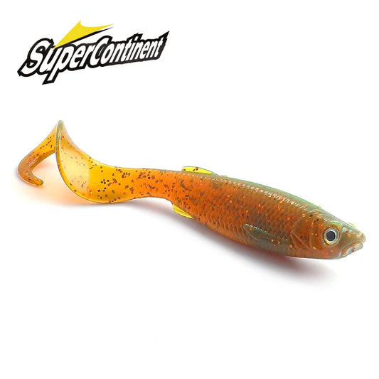 2023 Supercontinent Swimbait Shad T-Tail Luya soft bait 5cm/6.5CM Pike Zander Predator Fishing 3d eyes Soft lure Fishing lures